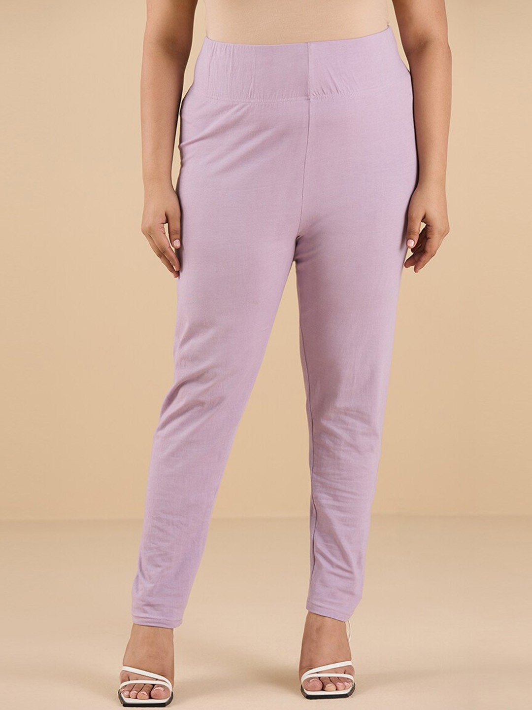 

Big Hello - The Plus Life Ankle Length Leggings, Purple