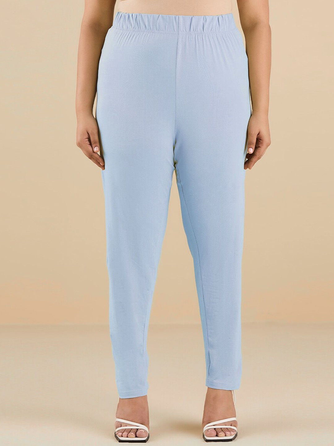 

Big Hello - The Plus Life Ankle Length Leggings, Blue