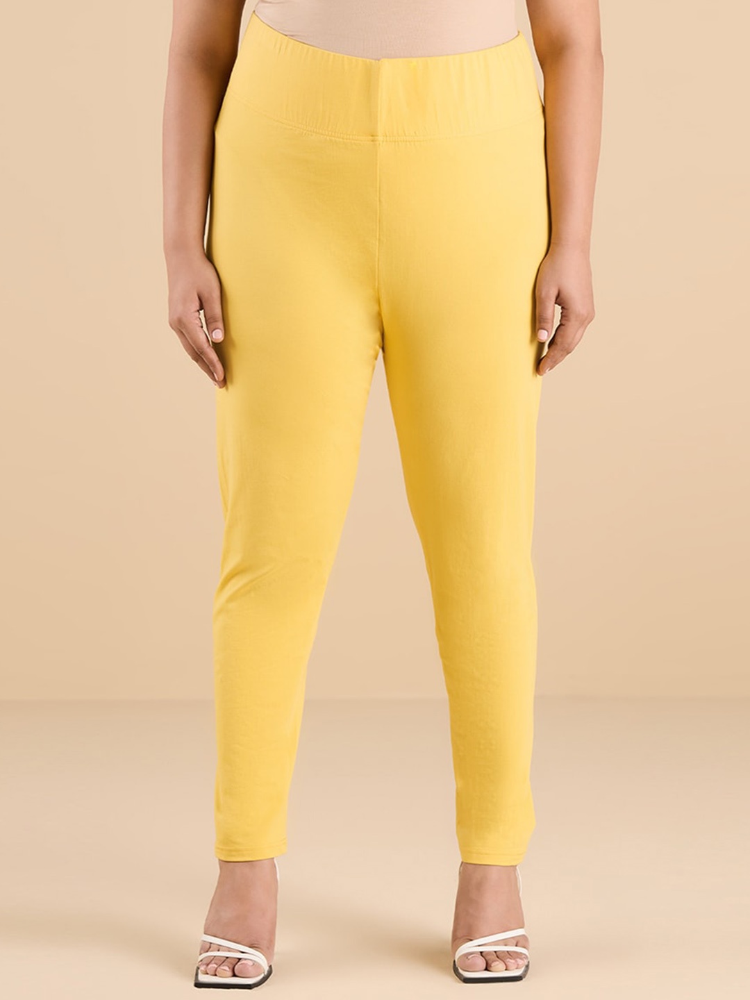 

Big Hello - The Plus Life Ankle Length Leggings, Mustard