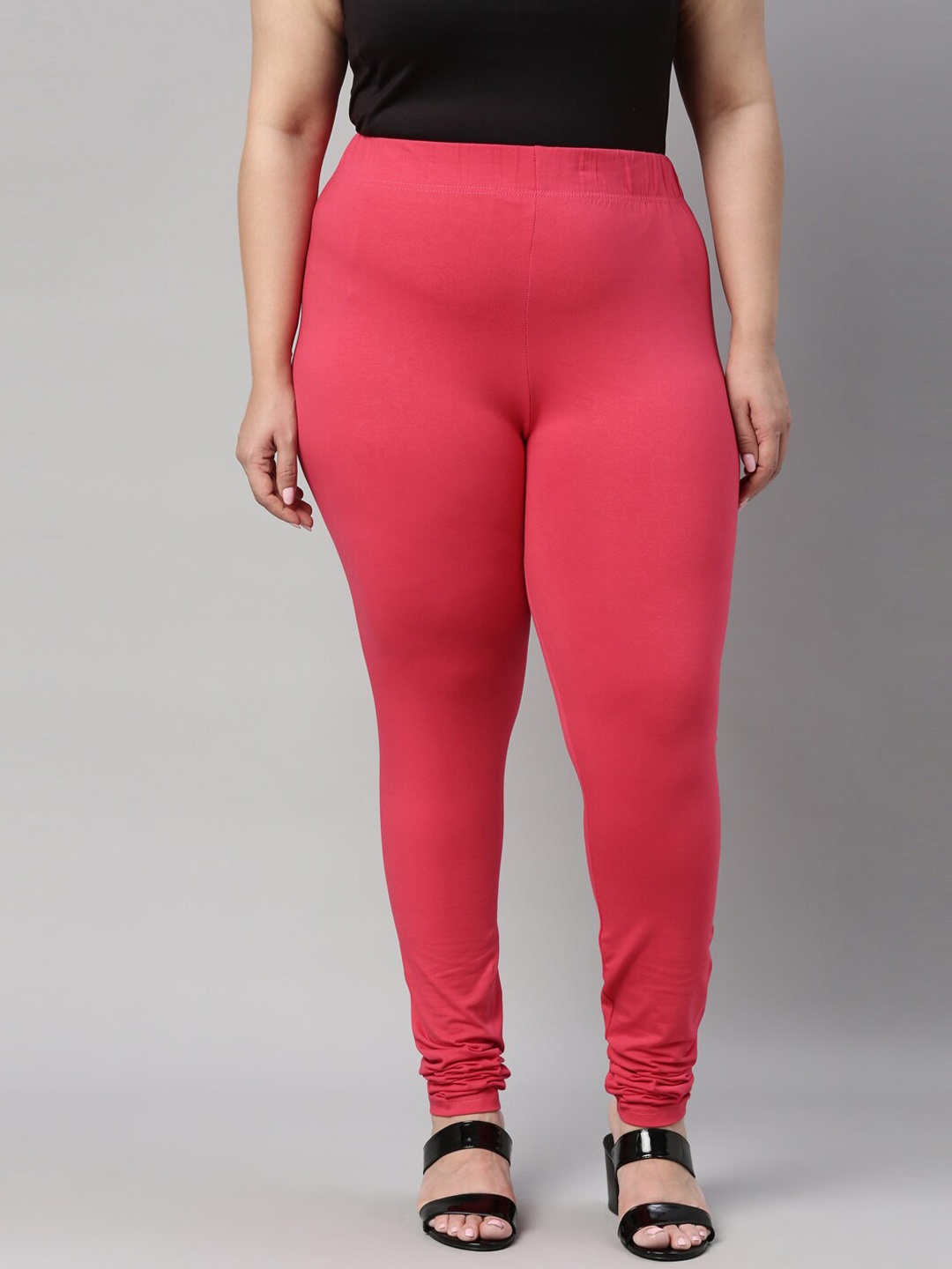 

Go Colors Women Churidar-Length Leggings, Coral