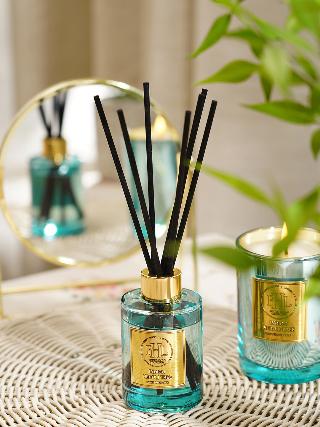 

Pure Home and Living Blue Indigo Neroli Tree Scented Reed Diffuser