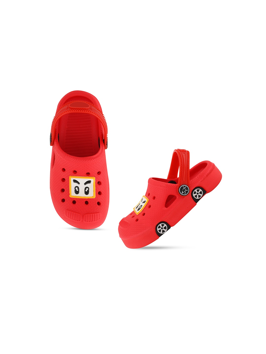 

Smartots Unisex Kids Textured Croslite Clogs, Red