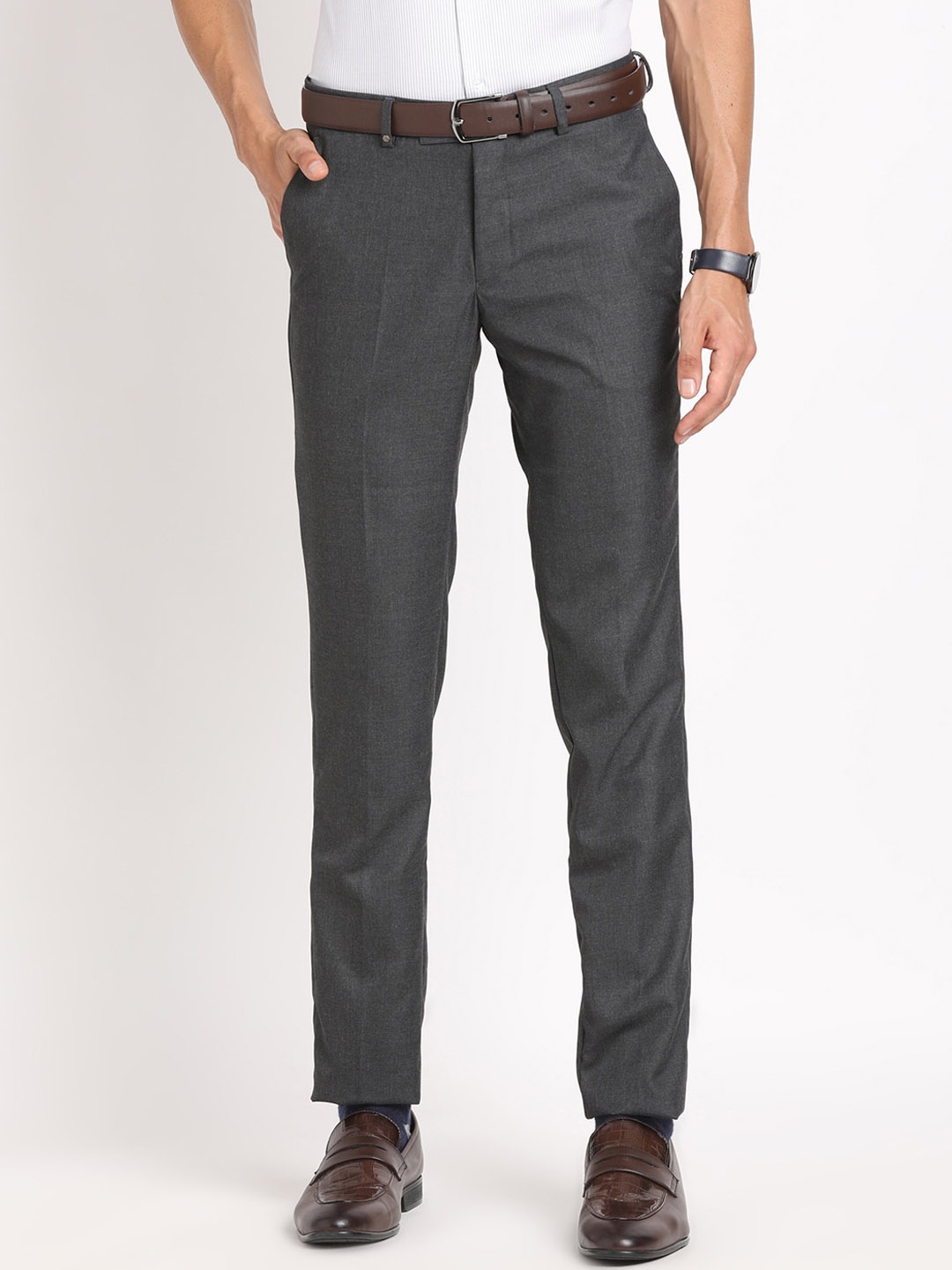 

Turtle Tailored Tapered Fit Formal Trouser, Grey