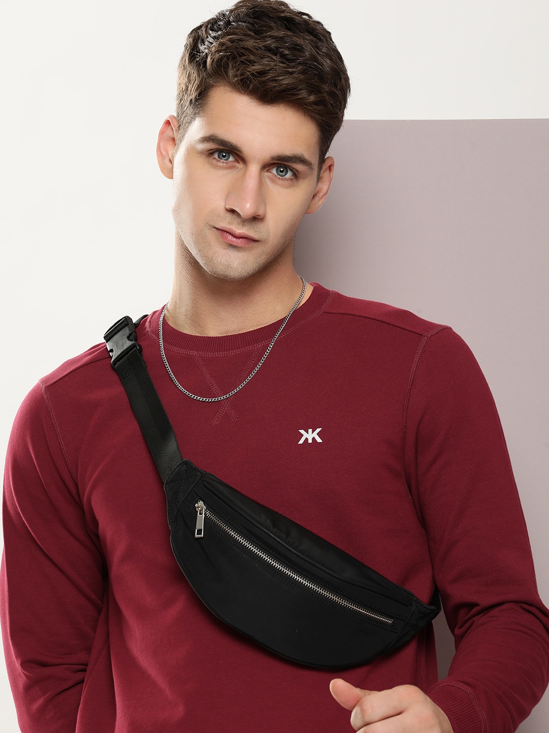 

Kook N Keech Men Premium Pure Cotton T-shirt, Maroon