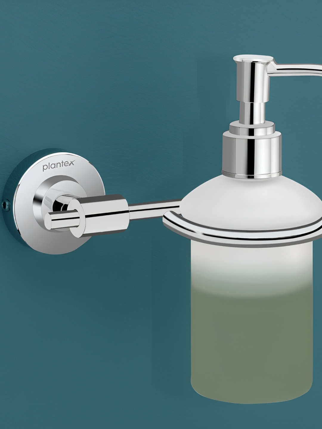 

Plantex Silver Toned Stainless Steel Glossy Soap Dispenser