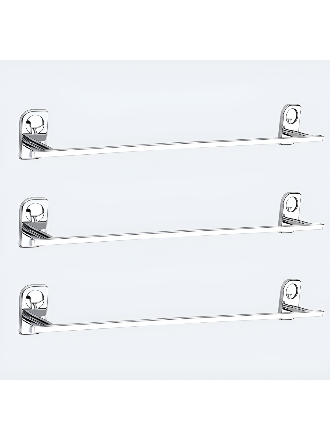 

Plantex Silver-Toned 3 Pieces Stainless Steel Towel Holder