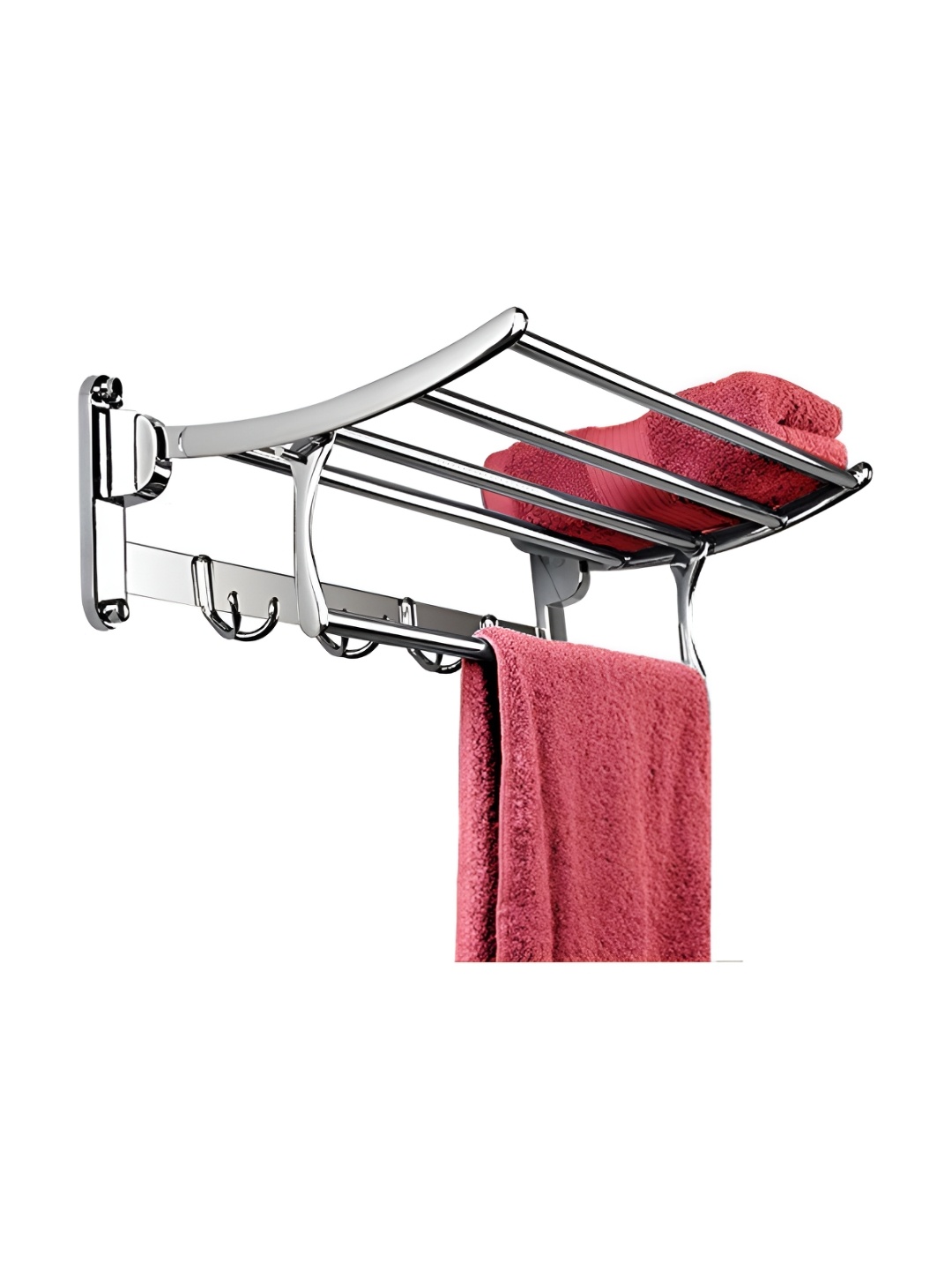 

Plantex Silver-Toned Stainless Steel Towel Rod