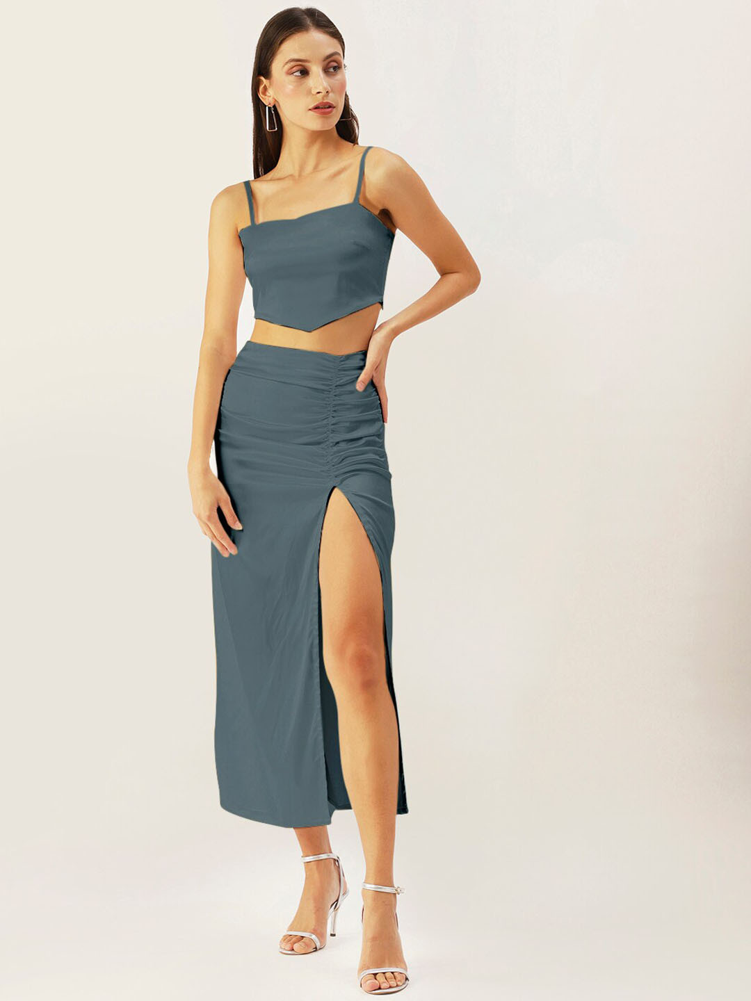 

DressBerry Top & Skirt Co-Ord, Grey