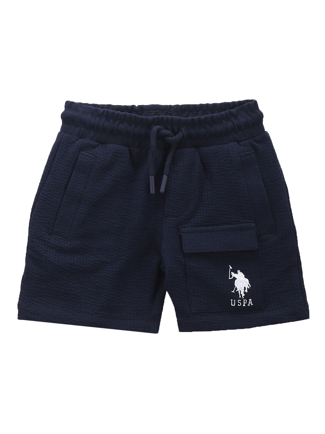 

U.S. Polo Assn. Kids Boys Mid-Rise Shorts, Blue