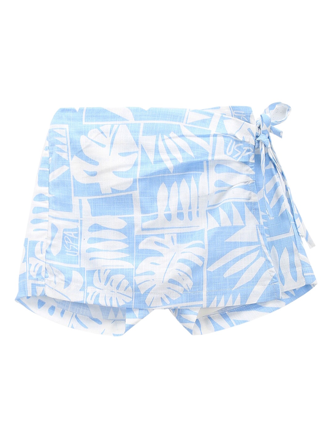 

U.S. Polo Assn. Kids Girls Floral Printed Shorts, Blue