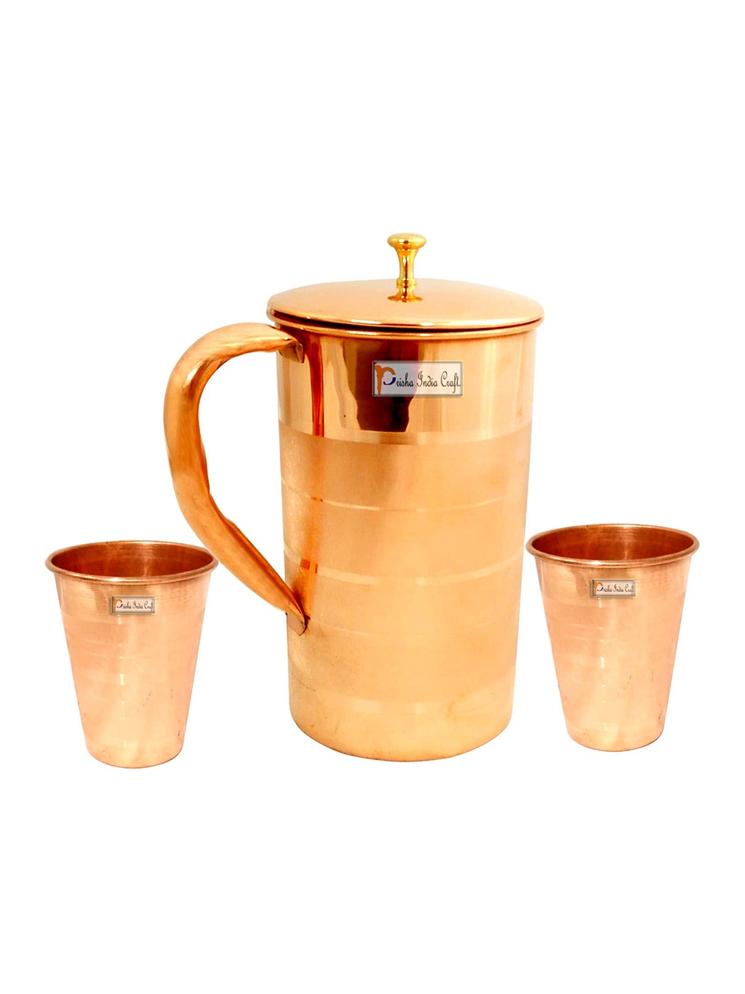 

PRISHA INDIA CRAFT Unisex Brown Bar and Drinkware, Copper