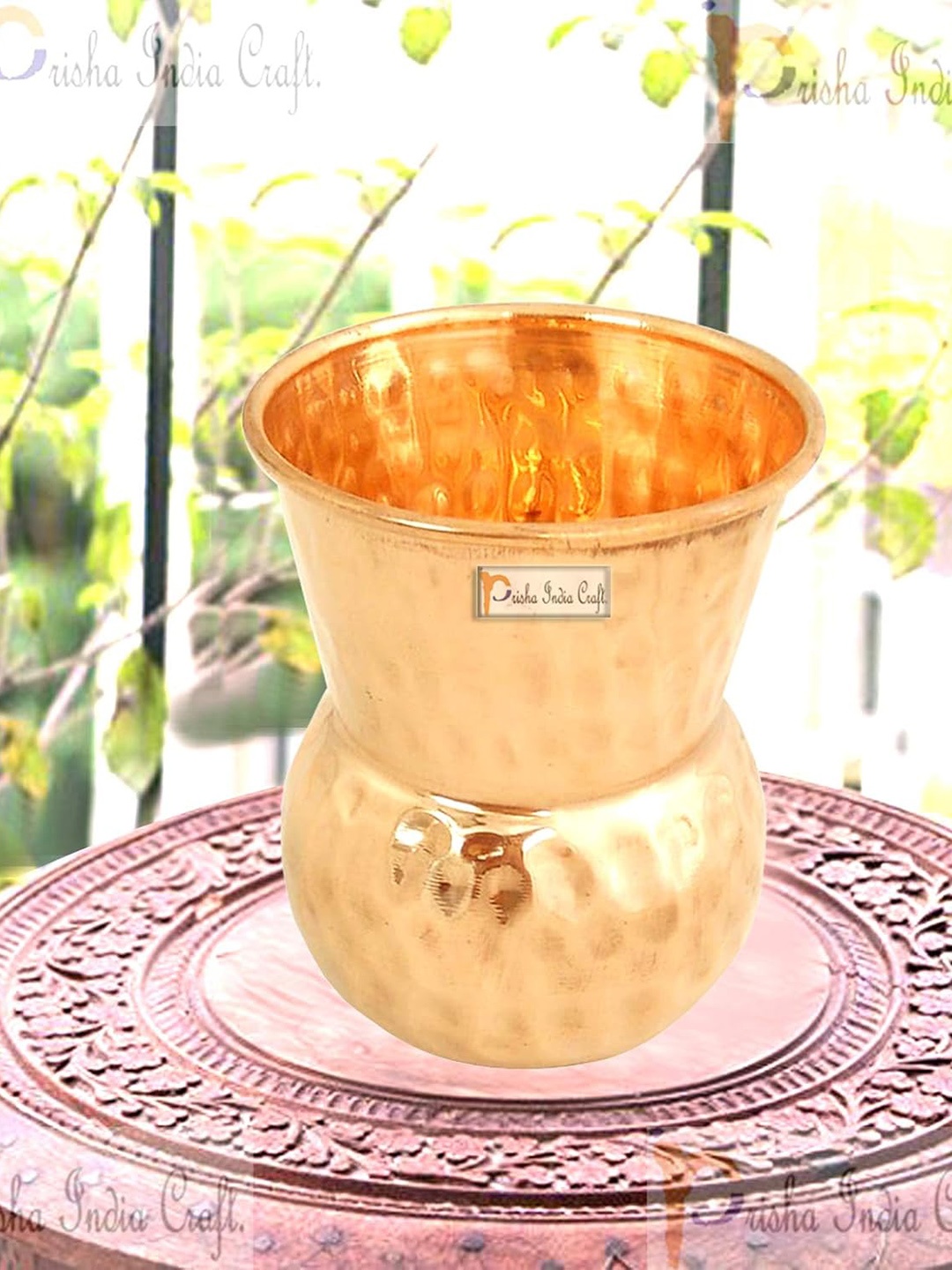 

PRISHA INDIA CRAFT Unisex Brown Bar and Drinkware, Copper