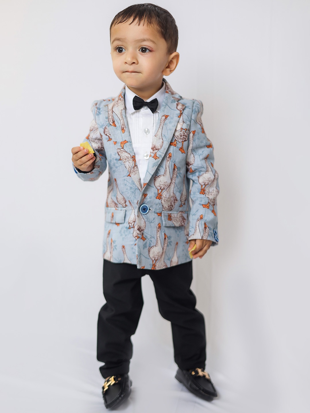 

BAESD Boys Duck Printed Single Breasted Blazers, Blue