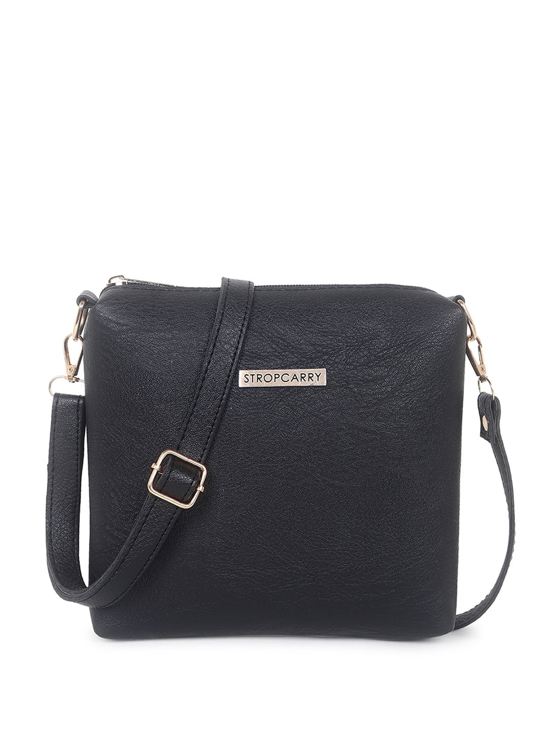 Stropcarry Textured Sling Bag, Black