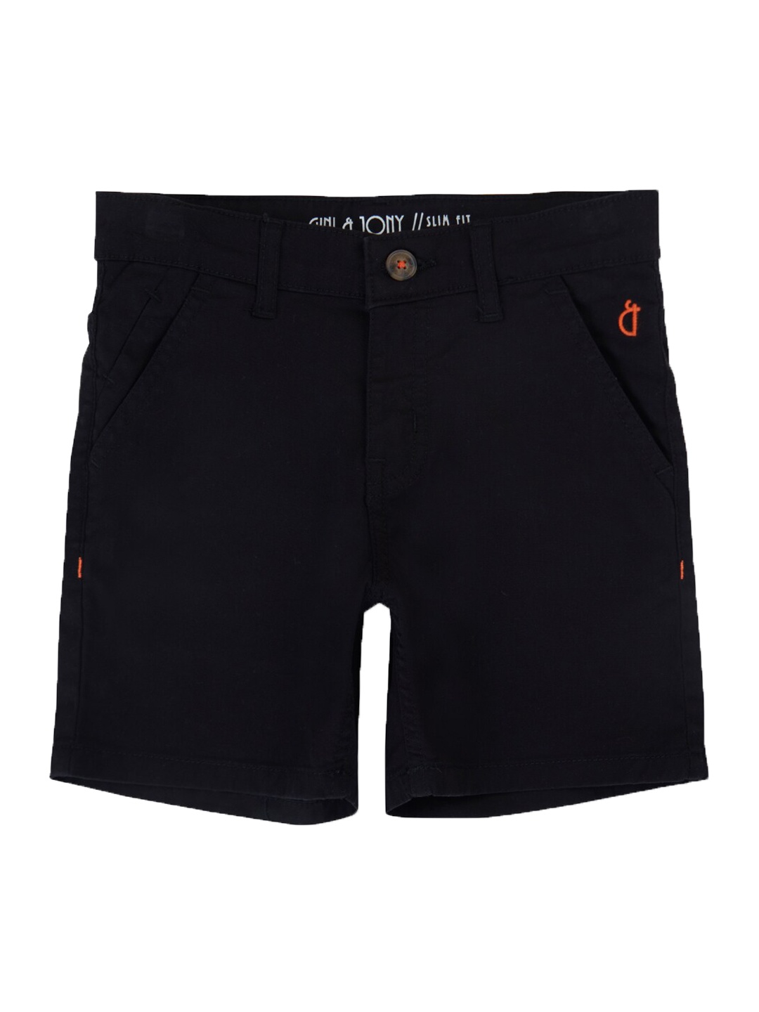 

Gini and Jony Boys Mid Rise Shorts, Black