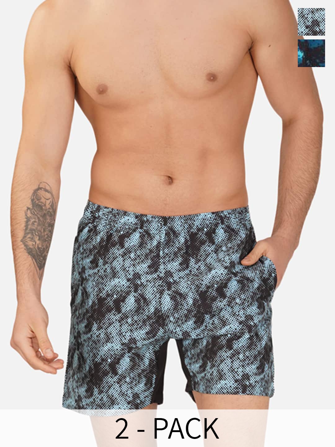 

NEVER LOSE Men Floral Printed Shorts, Coffee brown