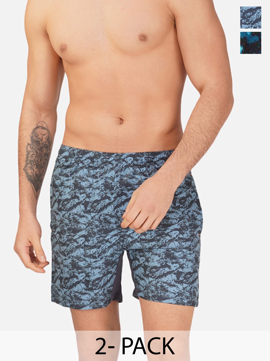 

NEVER LOSE Men Floral Printed Shorts, Charcoal