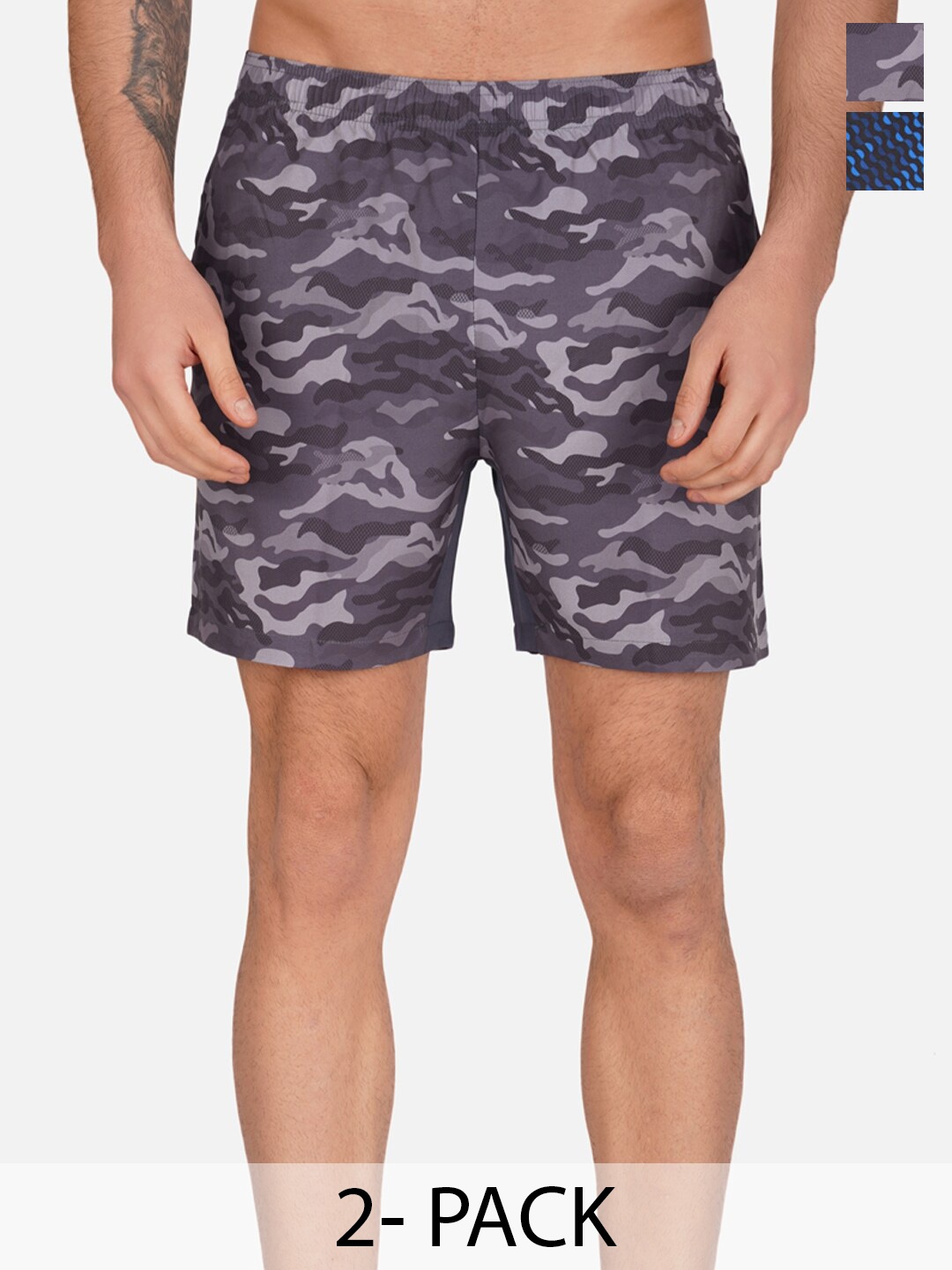 

NEVER LOSE Men Printed Shorts, Grey