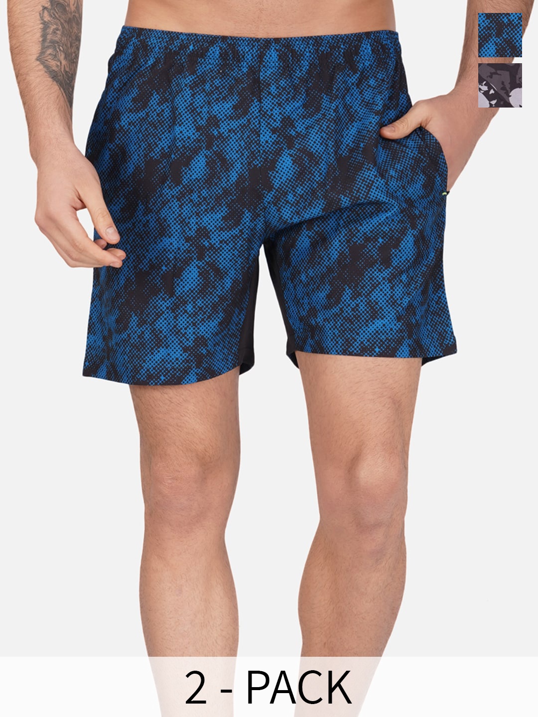 NEVER LOSE Men Floral Printed Shorts, Coffee brown