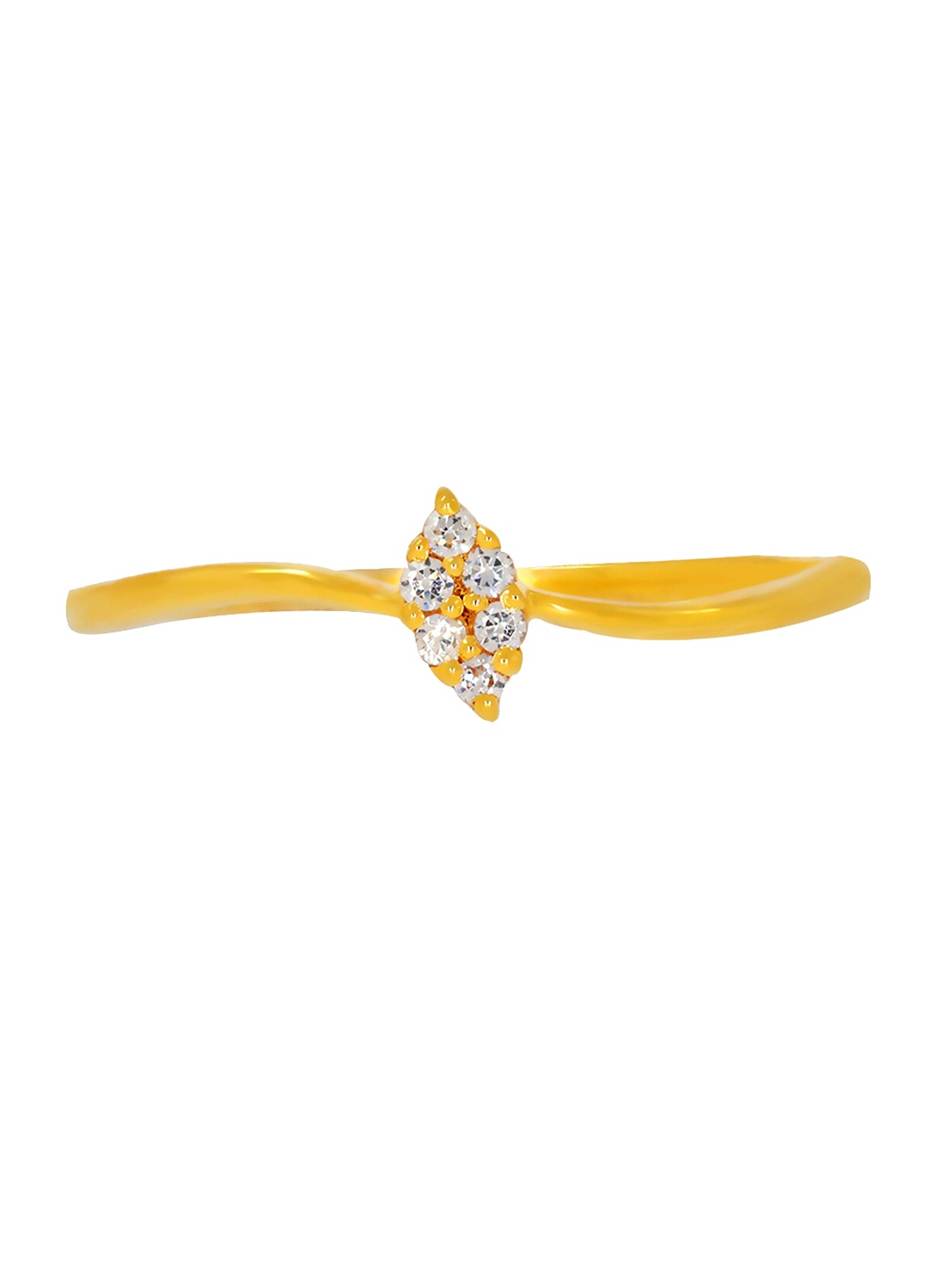 

BHIMA 22K Hallmark 916 Purity Yellow Gold Star Stone Stud