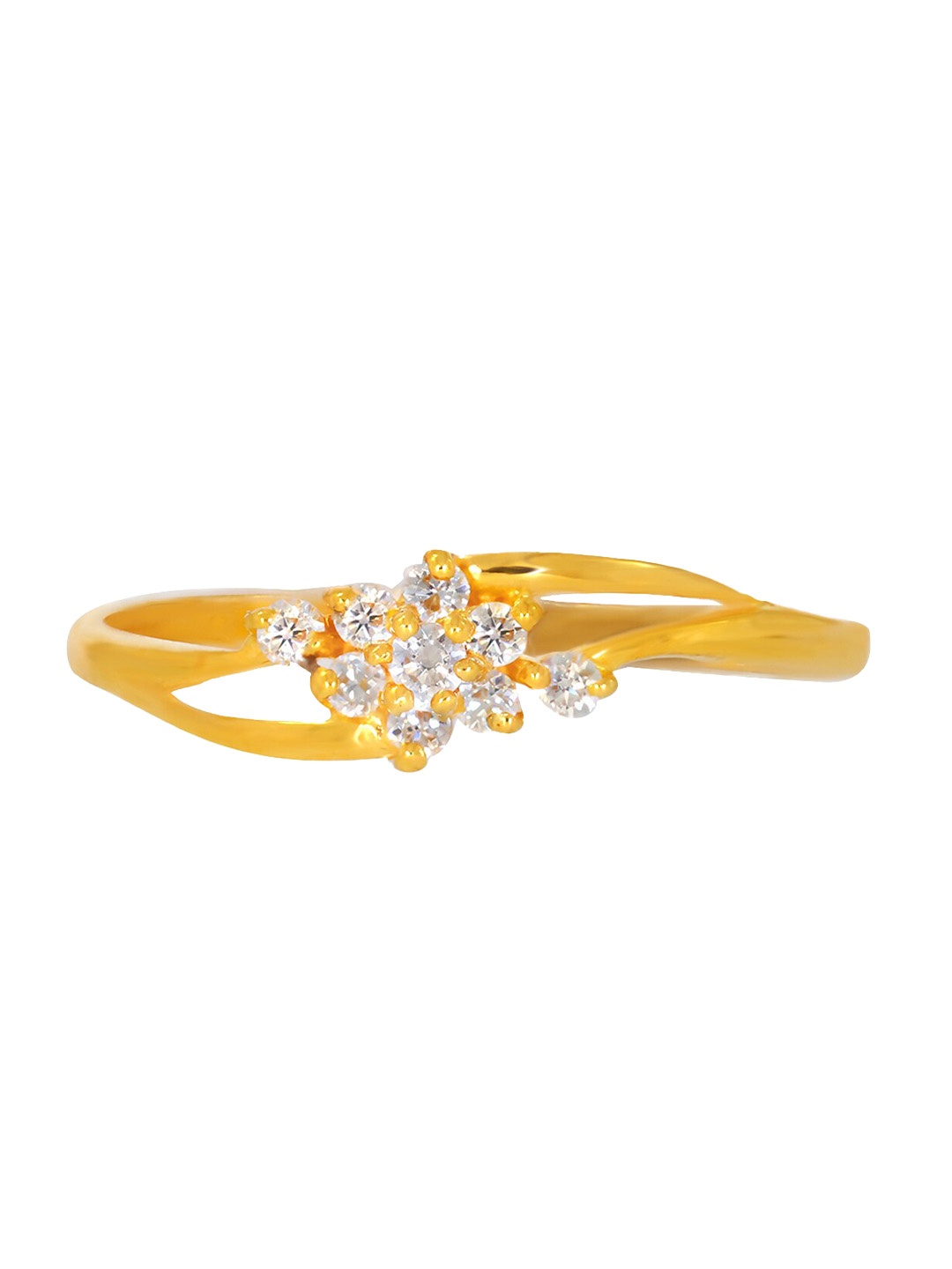 

BHIMA 22K Hallmark 916 Purity Yellow Gold Stone Ring