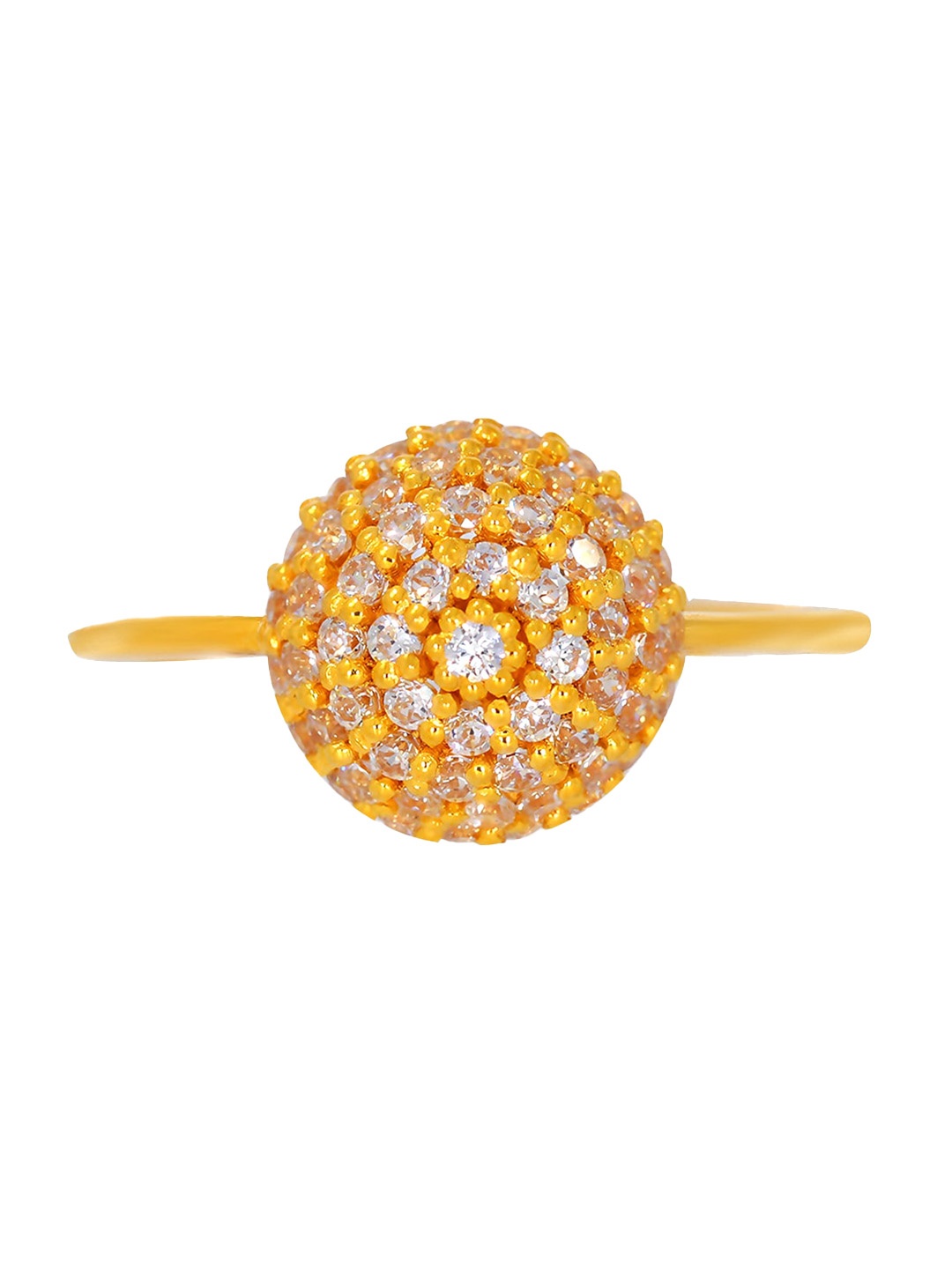 

BHIMA 22K Hallmark 916 Purity Yellow Gold Stone Ring