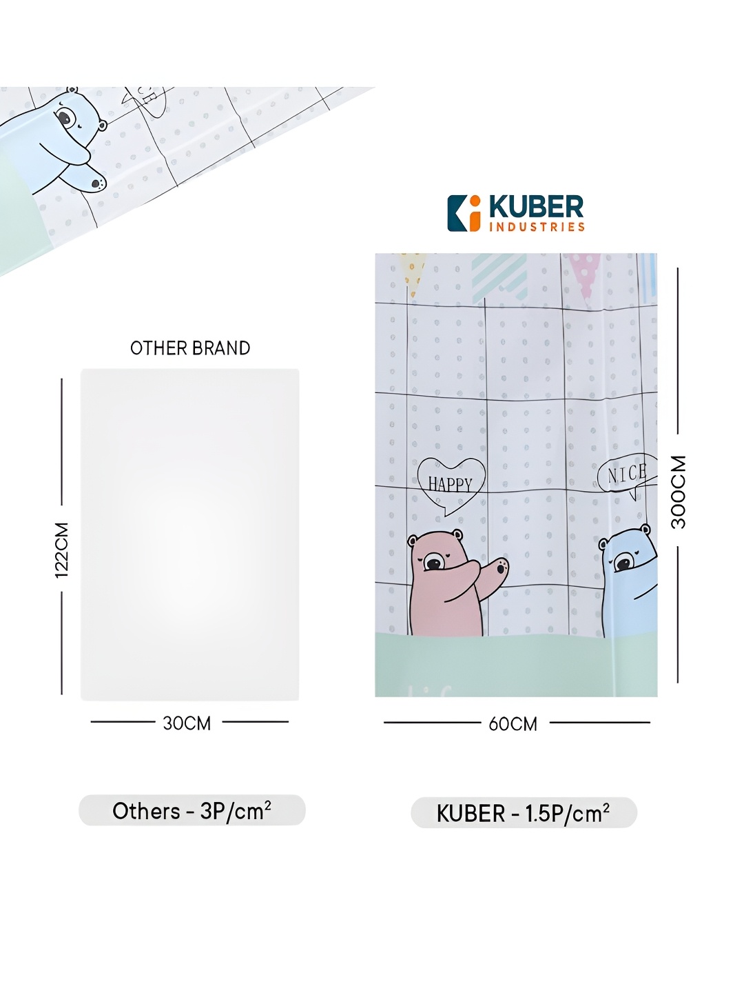 

Kuber Industries 2-Pcs Grey Printed Self-Adhesive Stickers