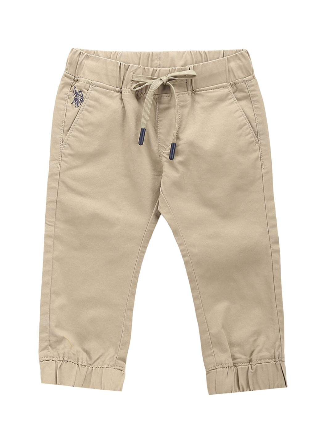 

U.S. Polo Assn. Kids Boys Classic Mid-Rise Slim Fit Jogger Trouser, Brown
