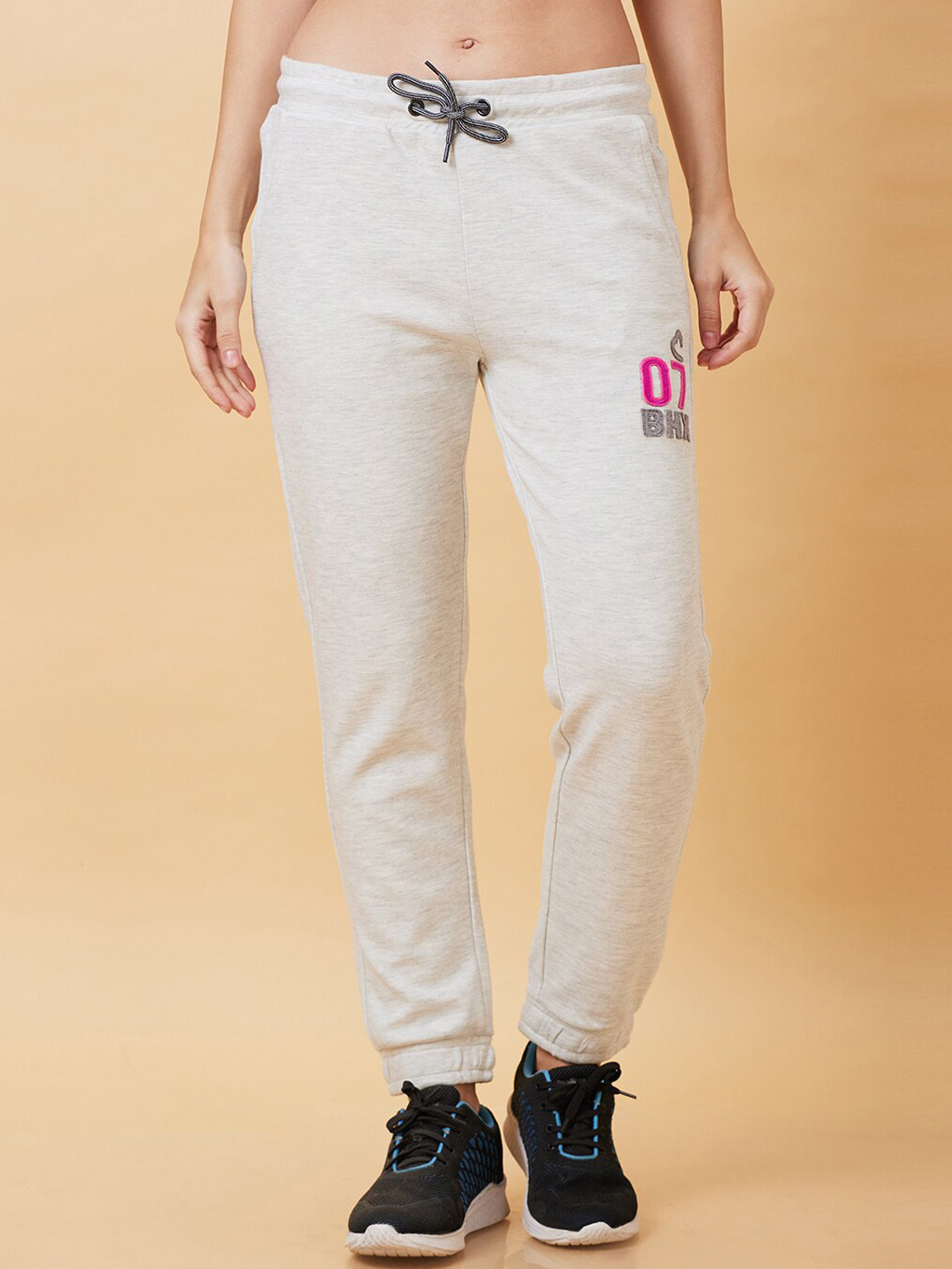 

Being Human Women Printed Jogger, Off white