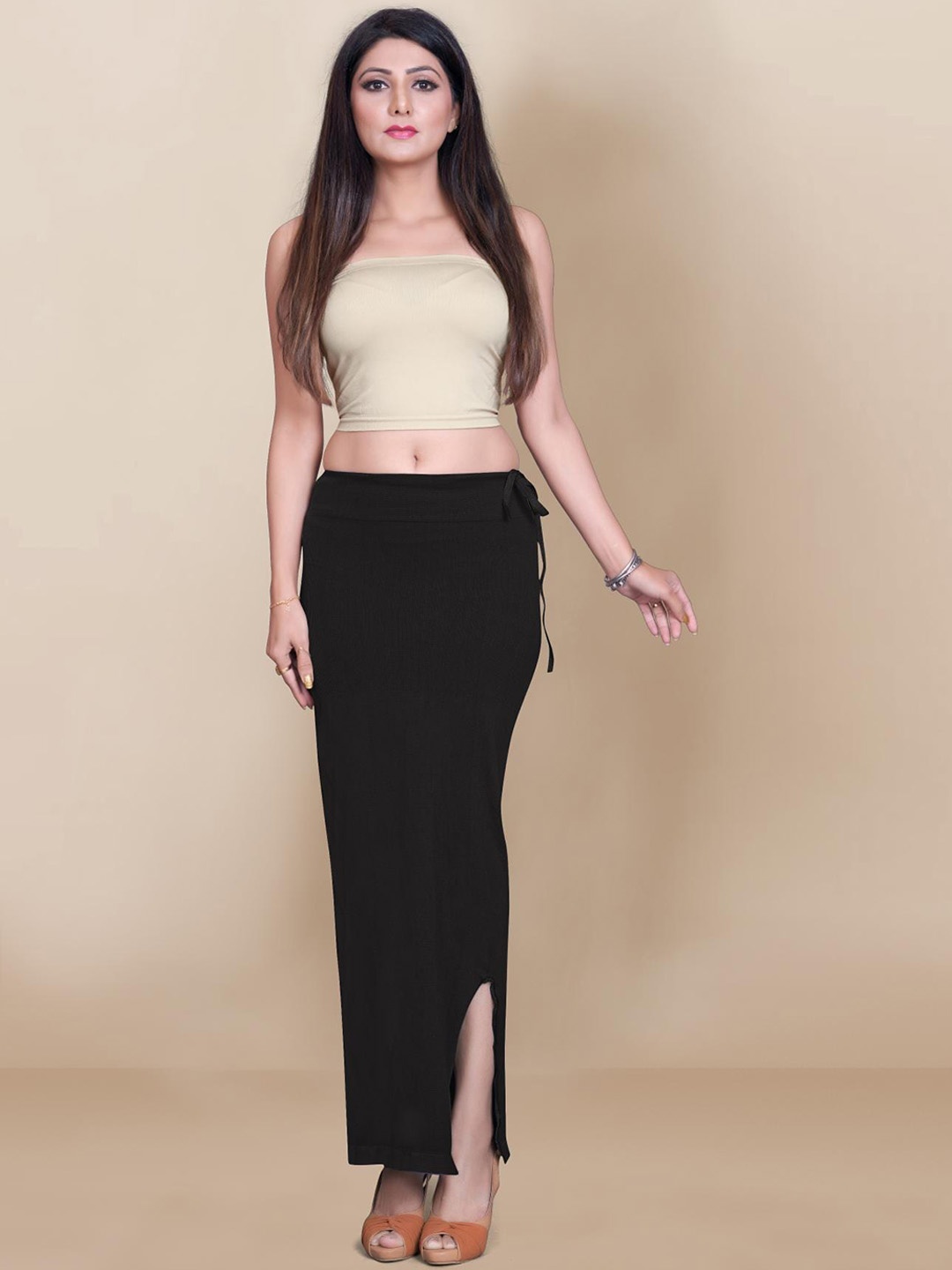 

Civamee Mermaid-Fit Stretchable Saree Shapewear, Black