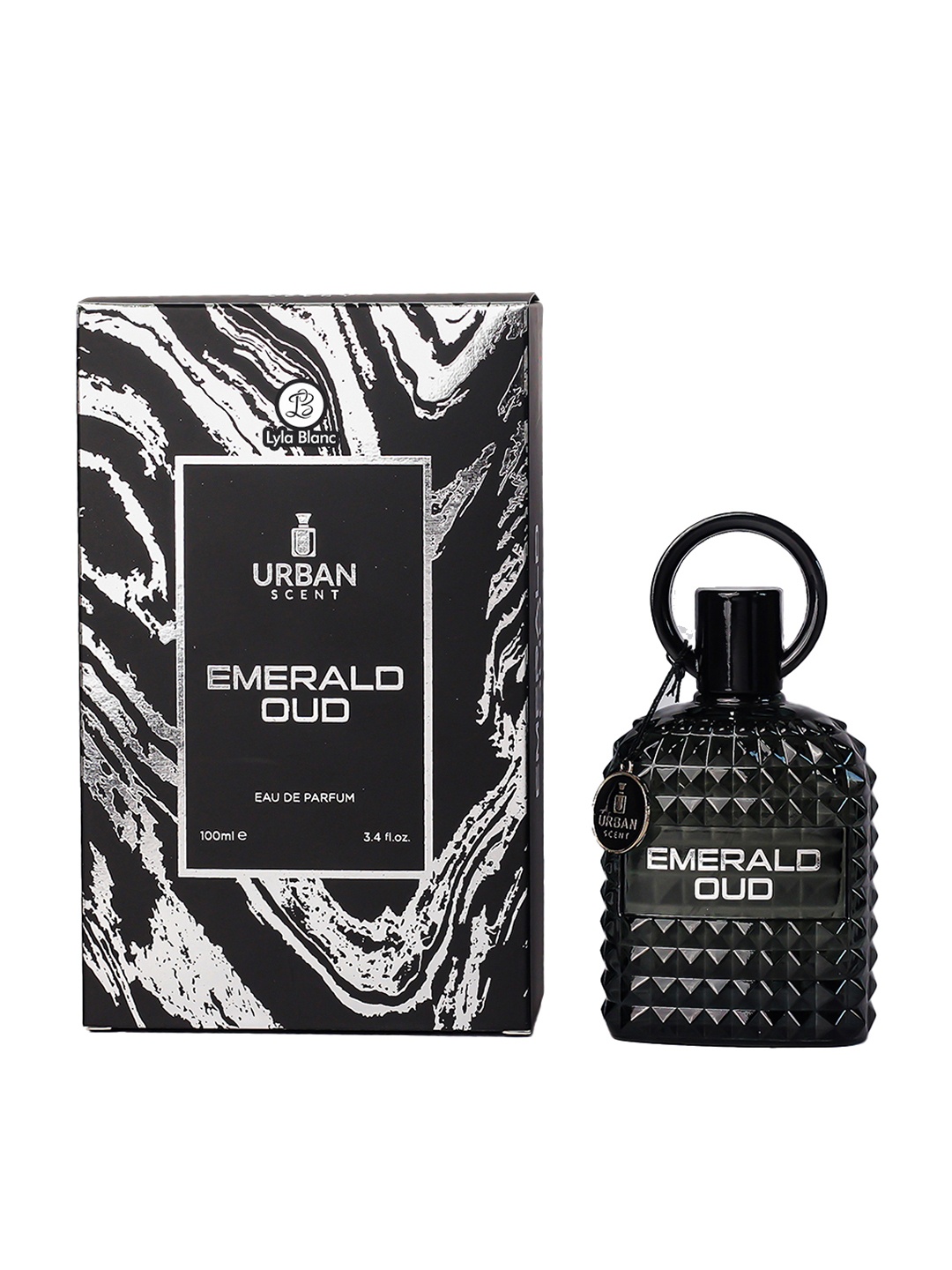 

Lyla Blanc Urban Scent Men Emerald Oudh Long Lasting Eau De Parfum - 100 ml, Black
