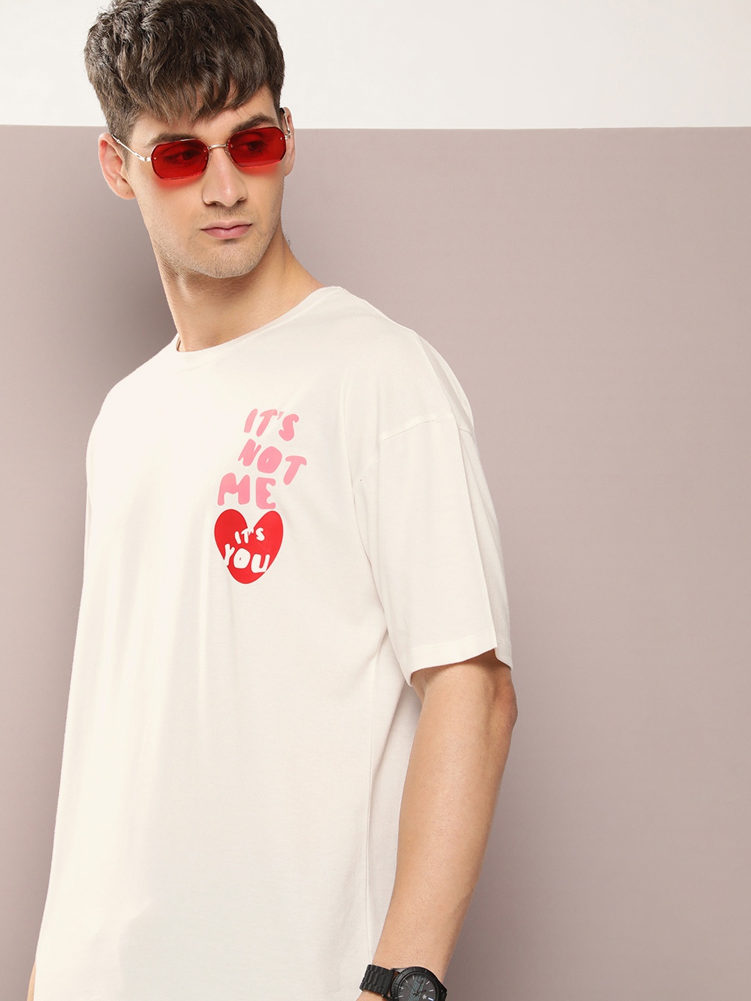

Kook N Keech Men Typography Printed T-shirt, Off white