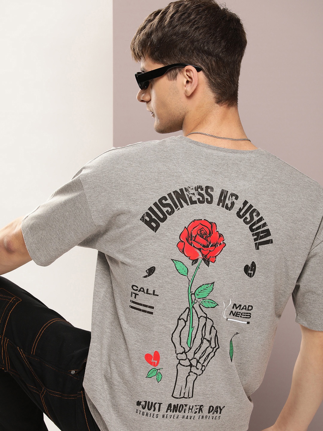 

Kook N Keech Men Graphic Printed T-shirt, Grey