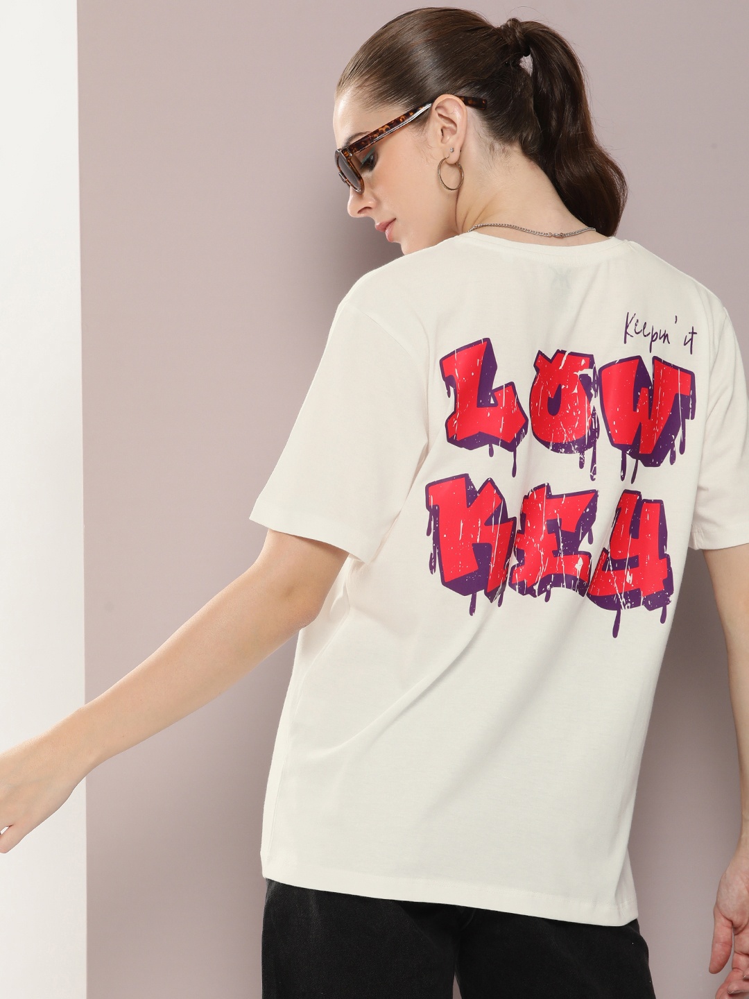 

Kook N Keech Women Graphic Printed T-shirt, Off white