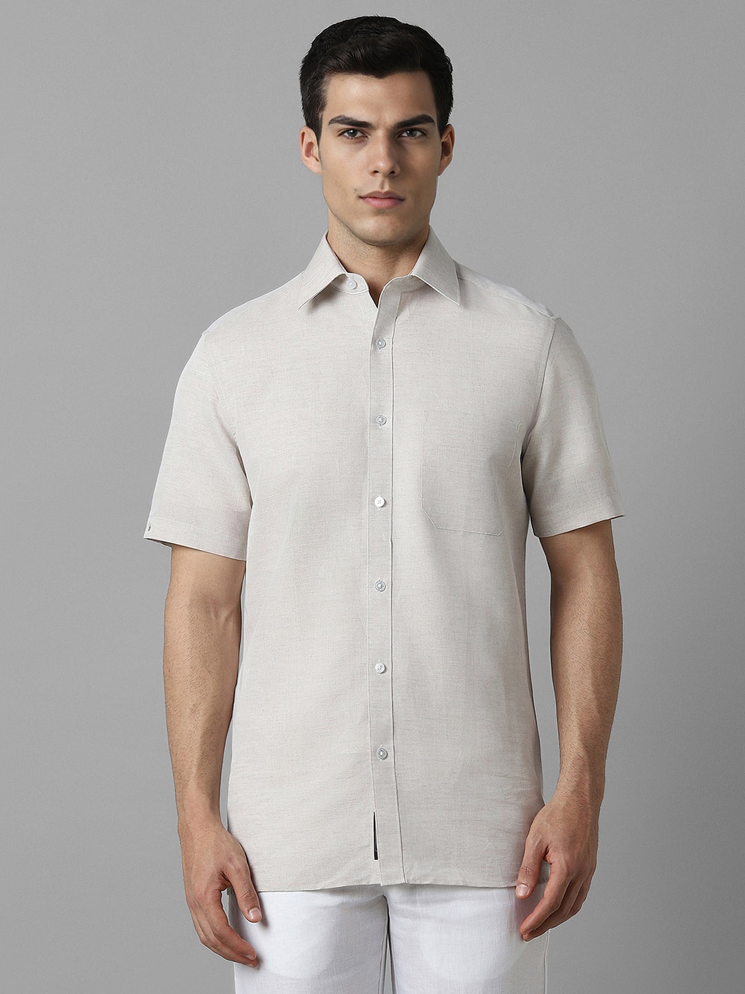 

Louis Philippe Men Classic Opaque Formal Shirt, Grey