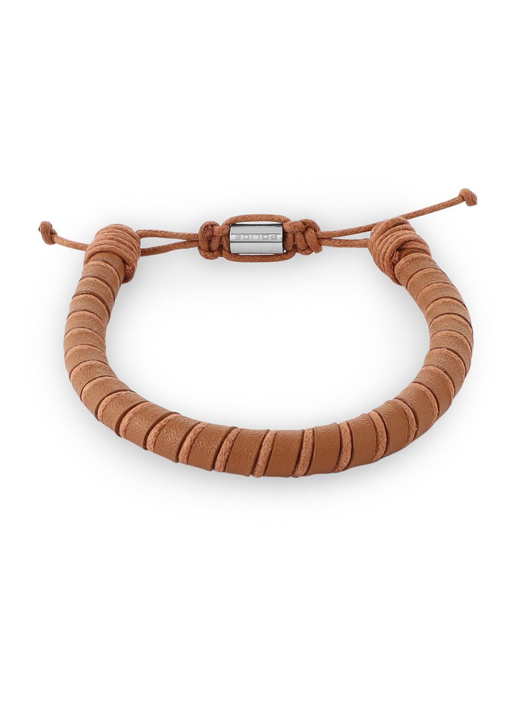 

Police Men Wraparound Bracelet, Brown