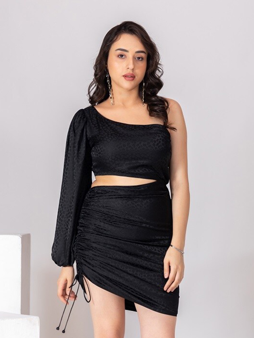 

BAESD One Shoulder Sheath Dress, Black