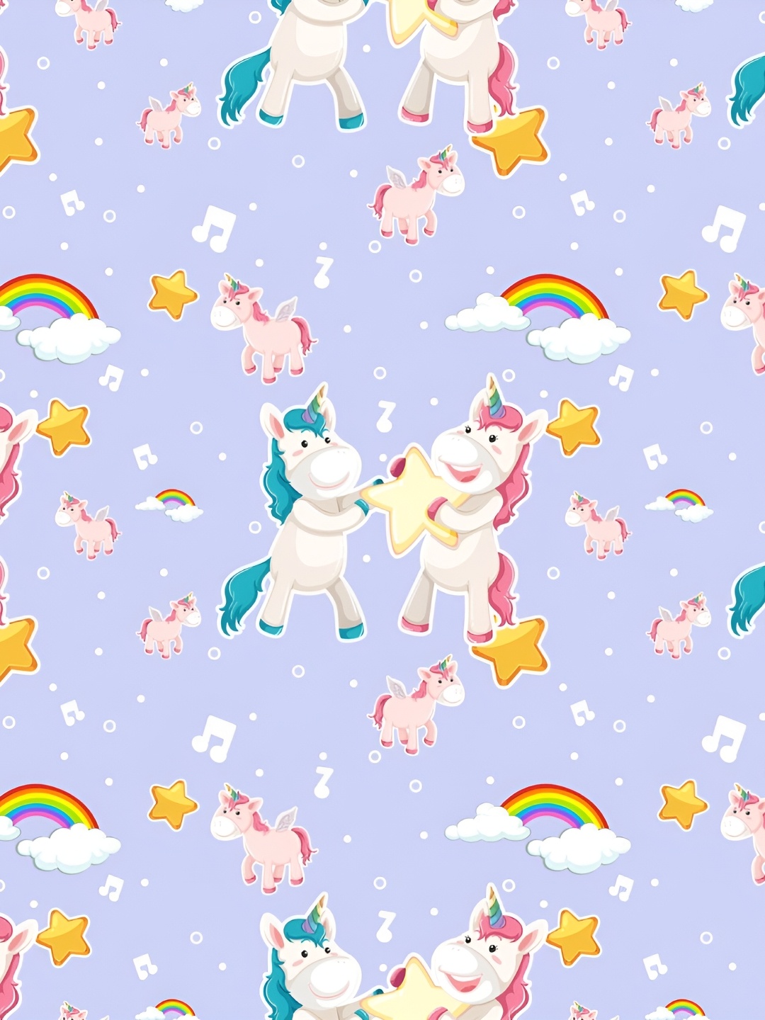 

Xivir Purple & White Cartoon Characters Printed Self-Adhesive Stickers