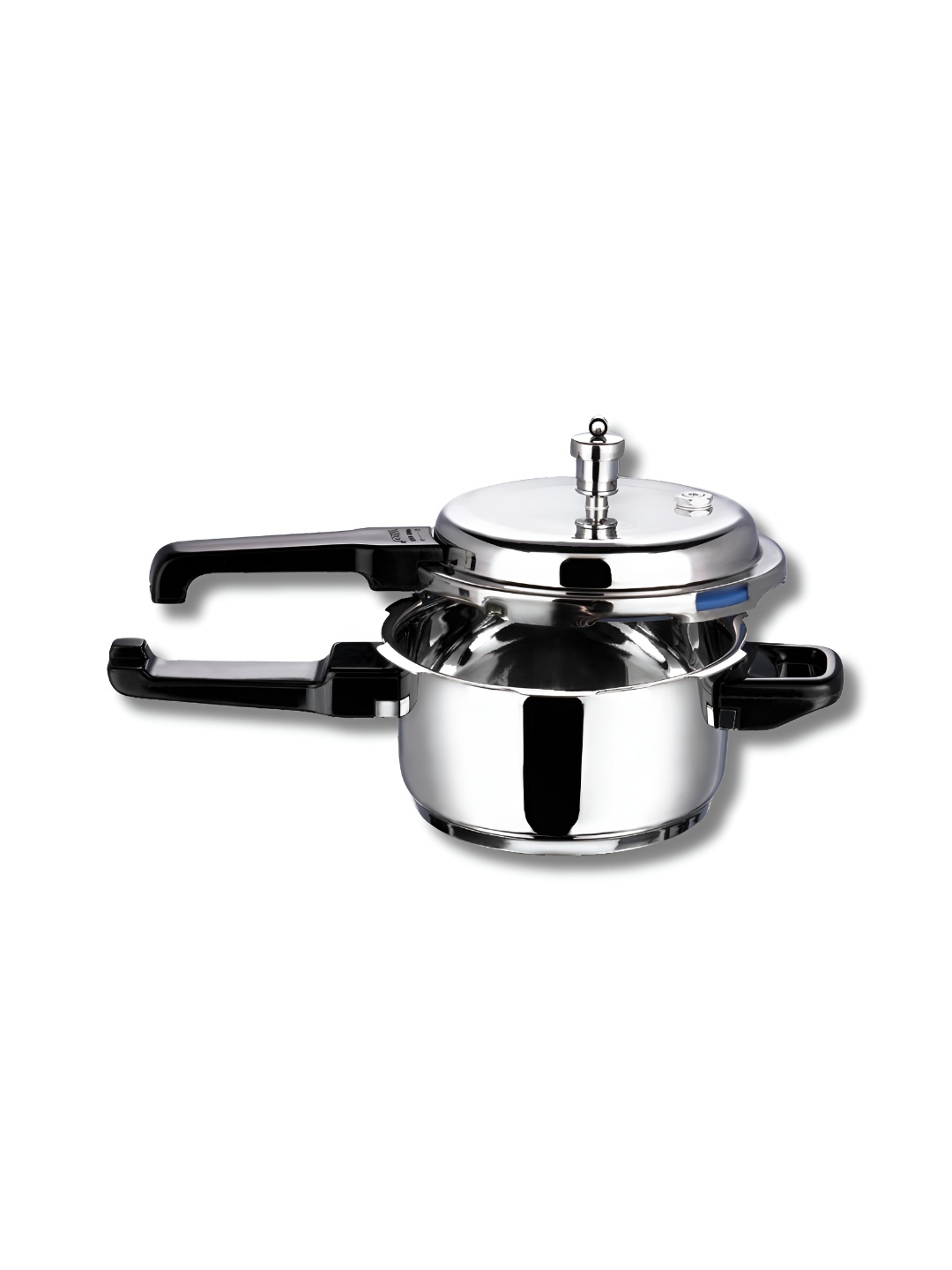 

Vinod Silver-Toned & Black Stainless Steel Dishwasher Safe Outer Lid Pressure Cooker 2l