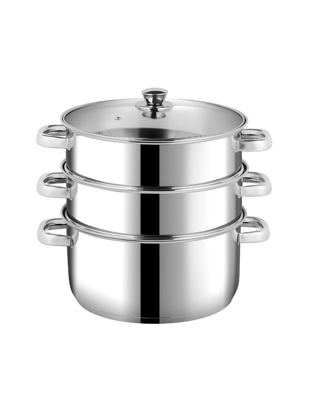 

Vinod Silver-Toned Stainless Steel Dishwasher Safe Steamer