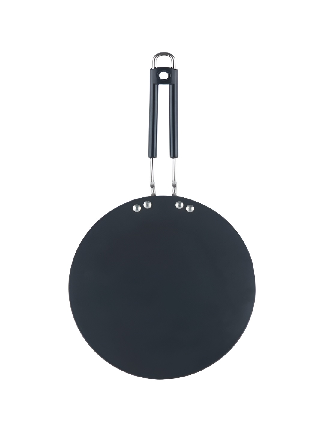 

Vinod Black & Silver-Toned Aluminium Dishwasher Safe Tava