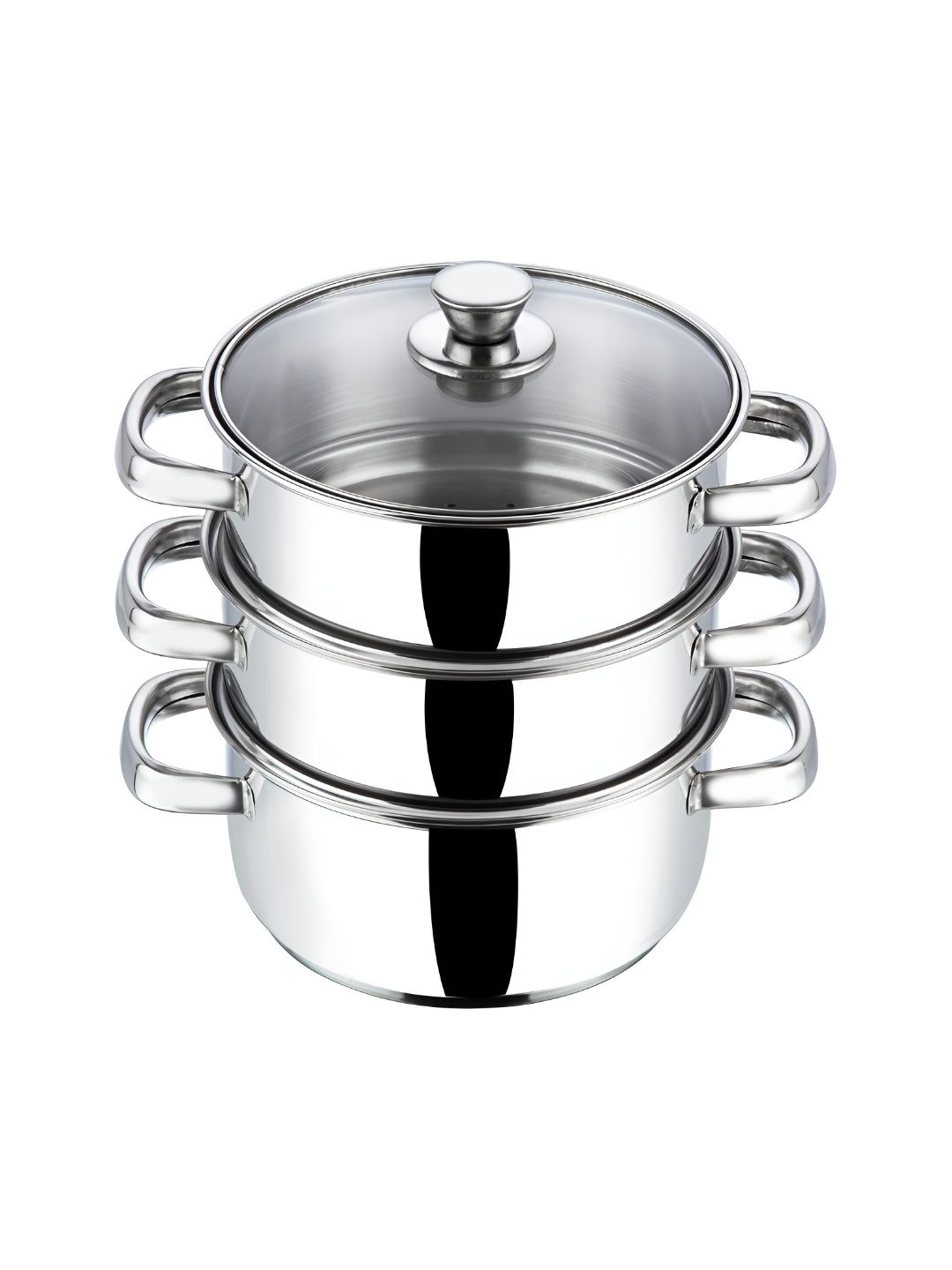 

Vinod Silver-Toned Stainless Steel Dishwasher Safe Steamer
