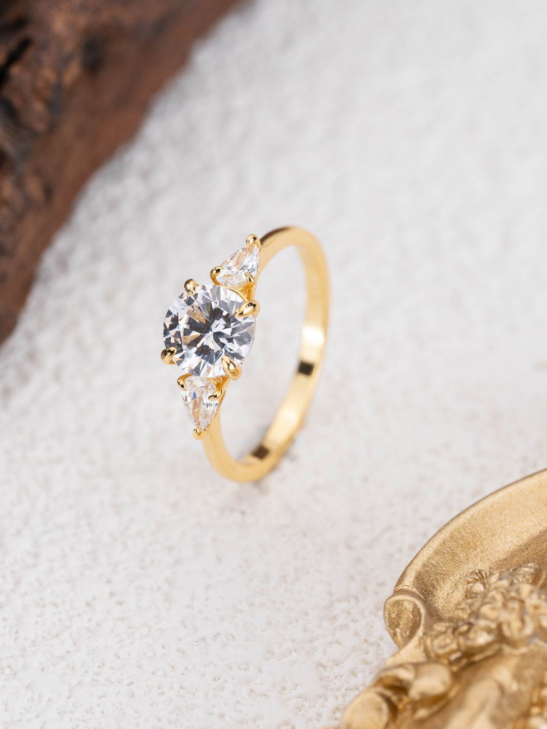 

MISS JO 92.5 Sterling Silver Gold-Plated Ring