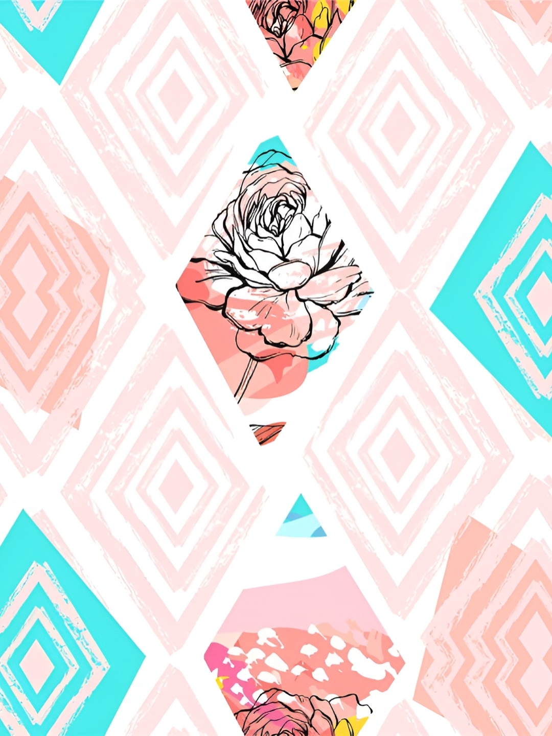 

Xivir Pink & Blue Self-Adhesive Removable Wallpaper