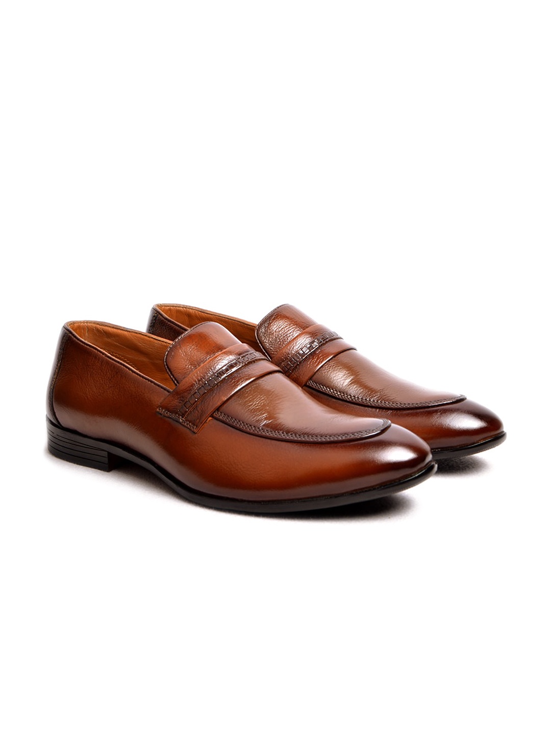 

Cliff Fjord BERJON Men Genuine Leather Formal Loafers, Tan