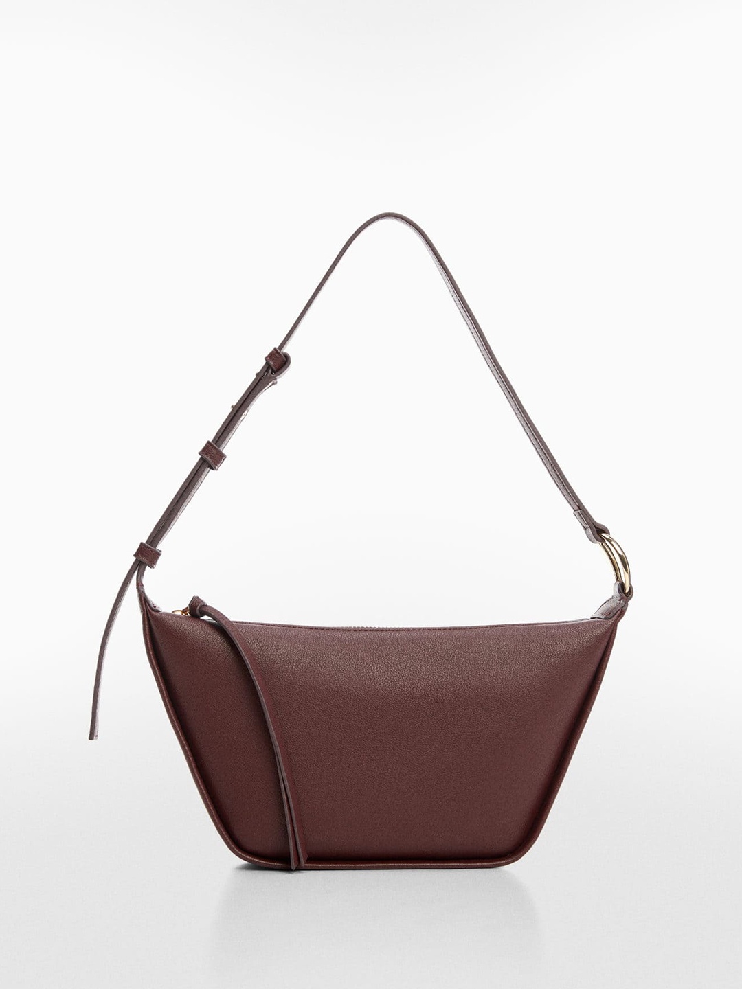 

MANGO Structured Shoulder Bag, Maroon