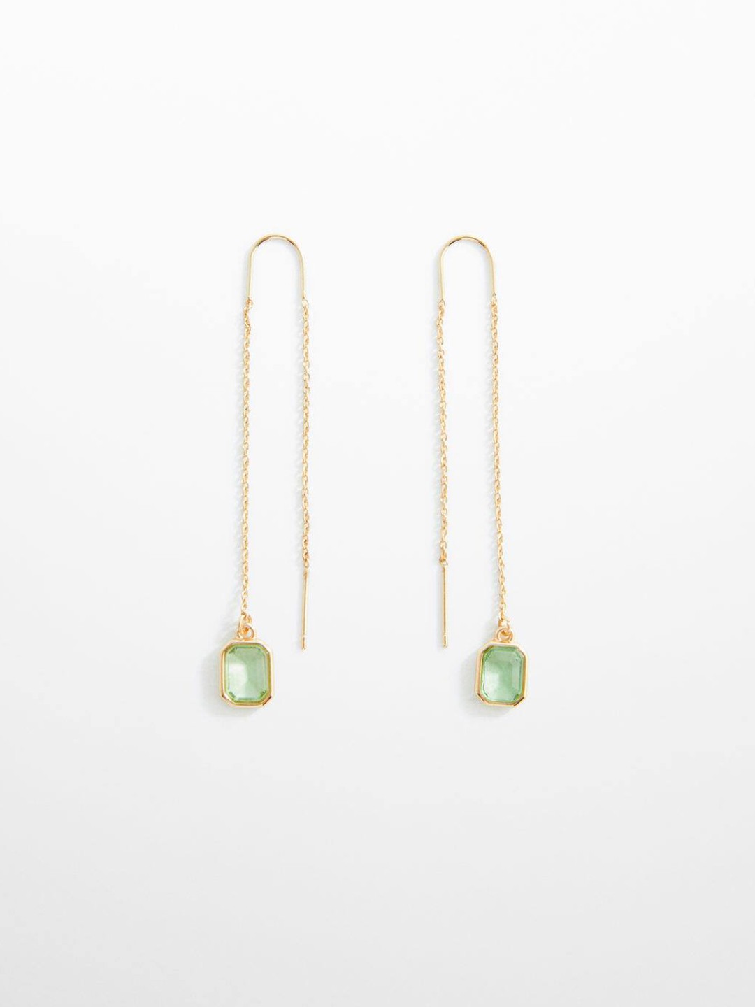 

MANGO Contemporary Drop Earrings, Gold