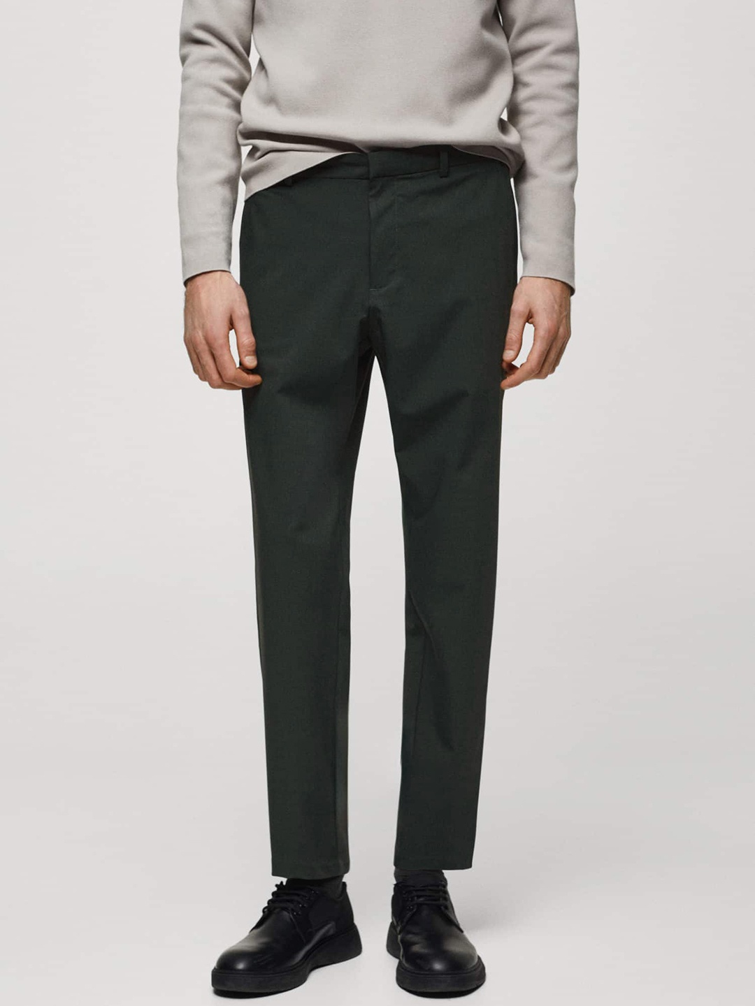 

MANGO MAN Slim Fit Trousers, Green