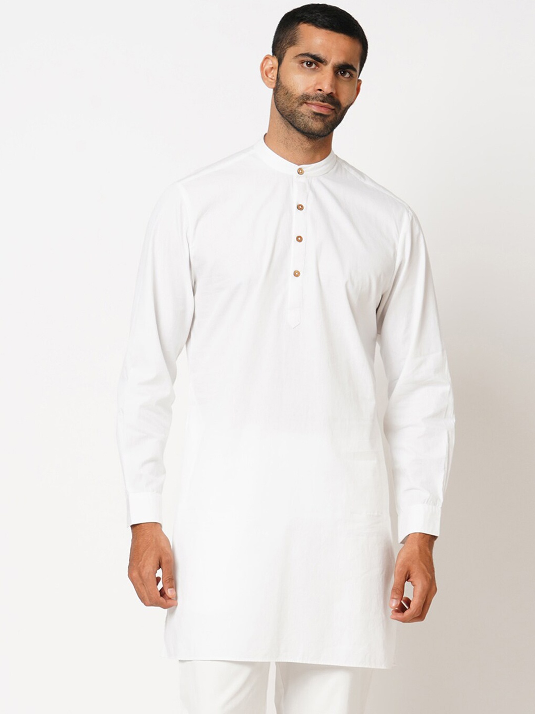 

Indivisual Clothing Men Regular Pure Cotton Kurta with Pyjamas, White