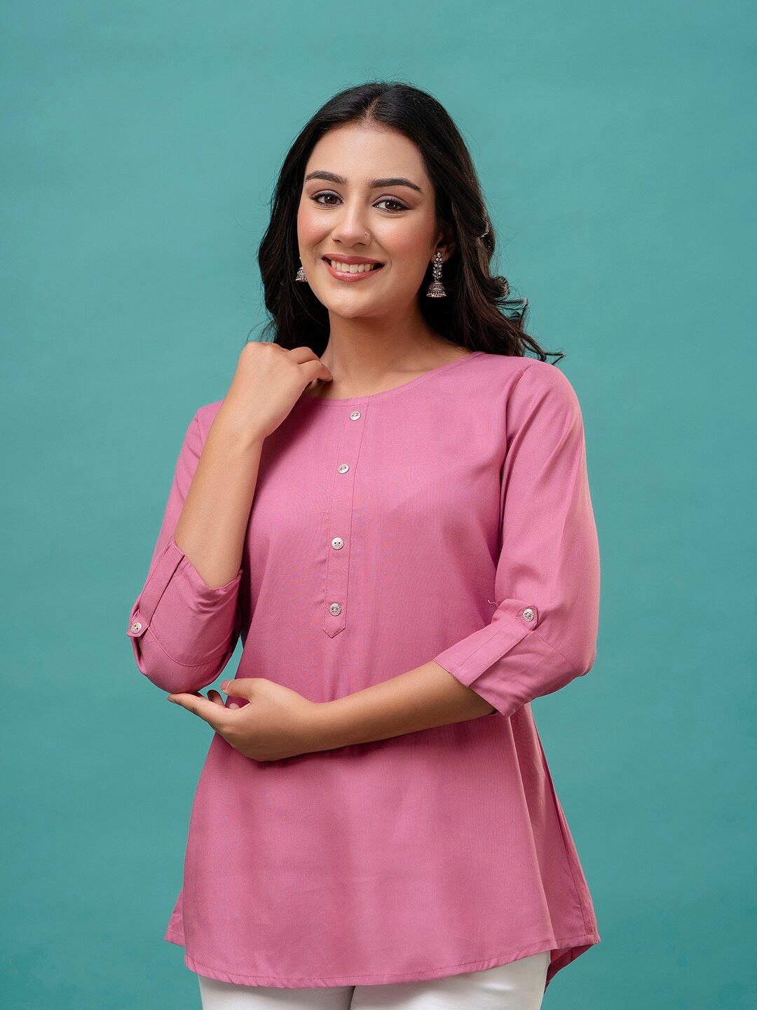 

FERANOID Kurti, Pink